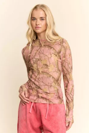 wholesale clothing tree camo mesh top davi & dani