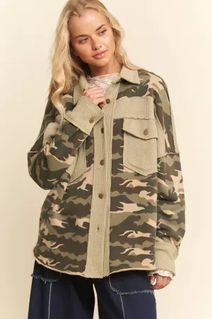 wholesale clothing mineral washed shirt button front jacket shacket davi & dani