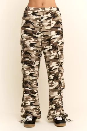 wholesale clothing camouflage french terry cargo pockets pants davi & dani