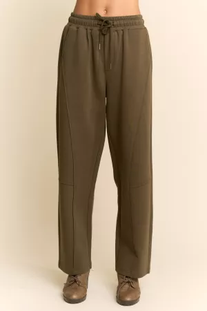 wholesale clothing drawstring wide-leg sweatpants davi & dani