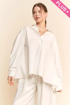 wholesale clothing plus blouse button long sleeve shirts davi & dani