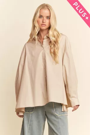 wholesale clothing plus blouse button long sleeve shirts davi & dani