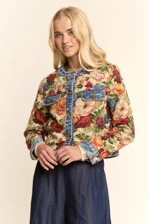 wholesale clothing denim sleeve jacket stud pocket front davi & dani