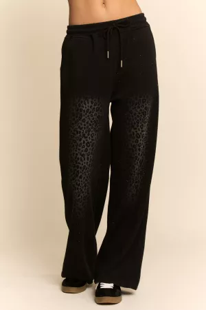 wholesale clothing wide leg sweatpants with edgy twist pants davi & dani