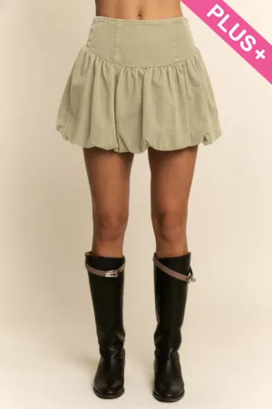 wholesale clothing plus bubble puffed balloon effect mini skirt davi & dani