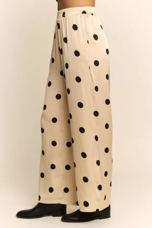 wholesale clothing wide leg pants with a bold abstract floral print davi & dani