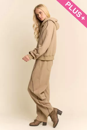 wholesale clothing relaxed hoodie and drawstring pants set davi & dani