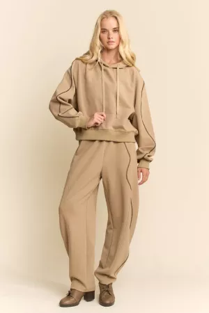 wholesale clothing relaxed hoodie and drawstring pants set davi & dani