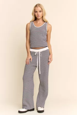 wholesale clothing striped knit lounge set davi & dani