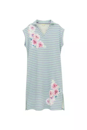 wholesale clothing printed flower patchwork midi dress davi & dani