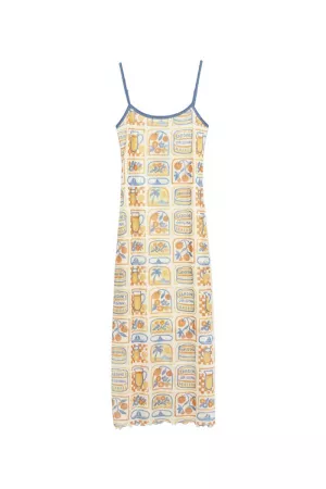 wholesale clothing print mix matched lace block detail midi dress davi & dani