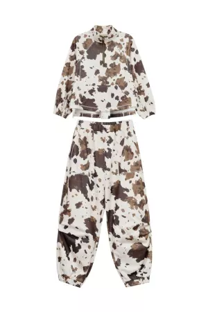 wholesale clothing camo track set zip-up camouflage active set davi & dani