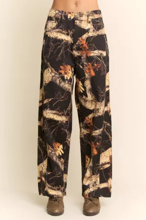 wholesale clothing tree camo relaxed wide leg pants davi & dani