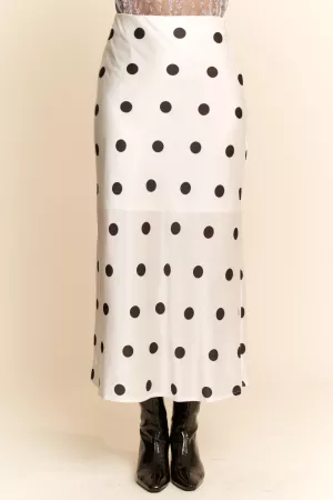 wholesale clothing polka dot long skirt davi & dani