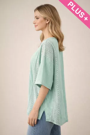 wholesale clothing plus lucky smiley face print short sleeve top davi & dani