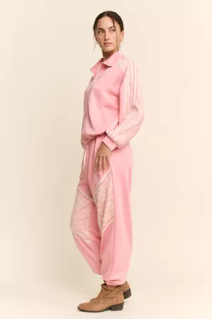 wholesale clothing lace and tape detail zipper front jacket davi & dani