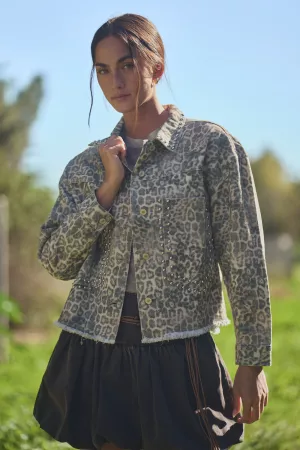 wholesale clothing denim washed jacket with big pocket on the front davi & dani