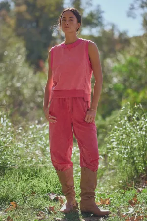 wholesale clothing sleeveless crewneck lounge top davi & dani