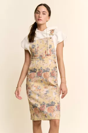 wholesale clothing garden flower printed denim skirtall dress davi & dani