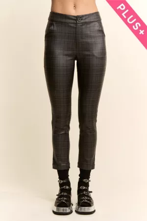 wholesale clothing plus leopard elastic waist barrel pants davi & dani