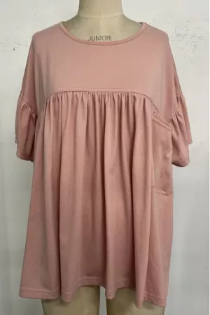 wholesale clothing babydoll top ruffle elastic waistband short pant davi & dani