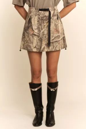 wholesale clothing camouflage utility mini skirt pockets drawstring davi & dani