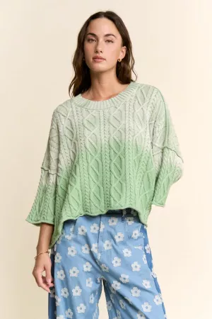 wholesale clothing long sleeve sweater cable knit pattern davi & dani