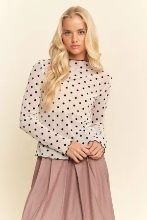 wholesale clothing mesh layering top davi & dani