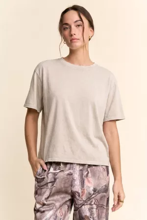 wholesale clothing solid washed short sleeved t shirt davi & dani