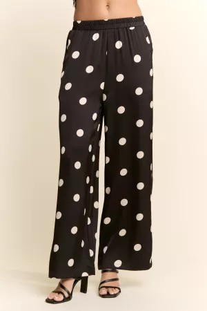 wholesale clothing wide leg pants with a bold abstract floral print davi & dani