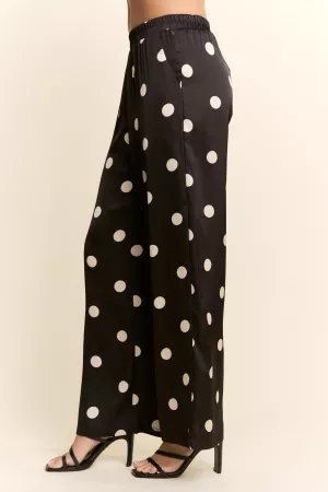 wholesale clothing wide leg pants with a bold abstract floral print davi & dani