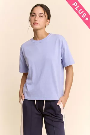 wholesale clothing plus casual boxy cropped tshirt oversized top davi & dani