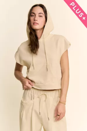 wholesale clothing plus casual oversize hoodie sweatshirttop drawstr davi & dani