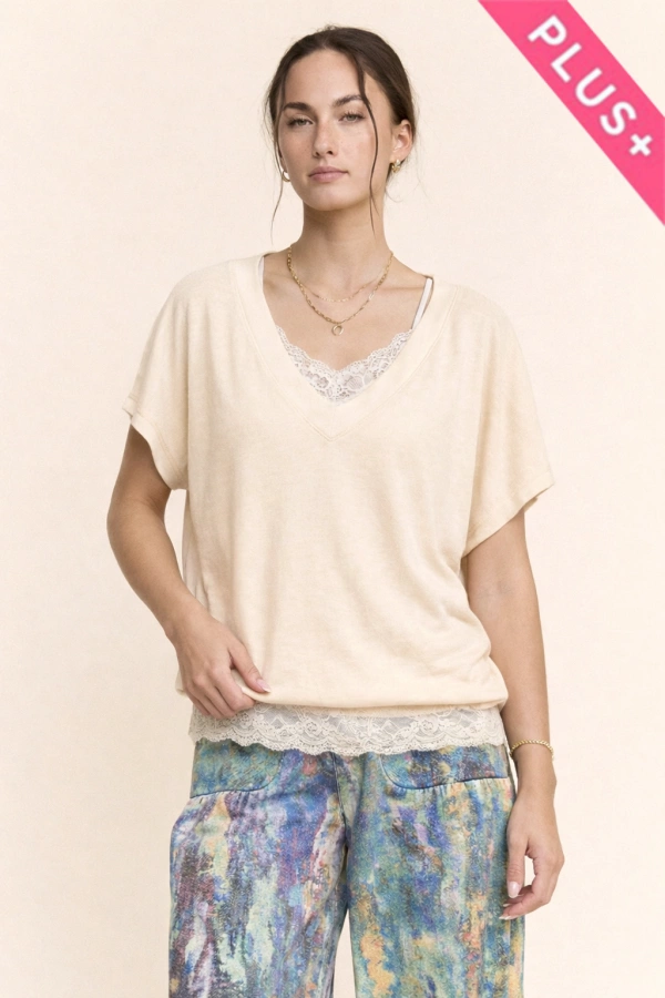 wholesale clothing plus boho style blouse bohemian loose fit top davi & dani