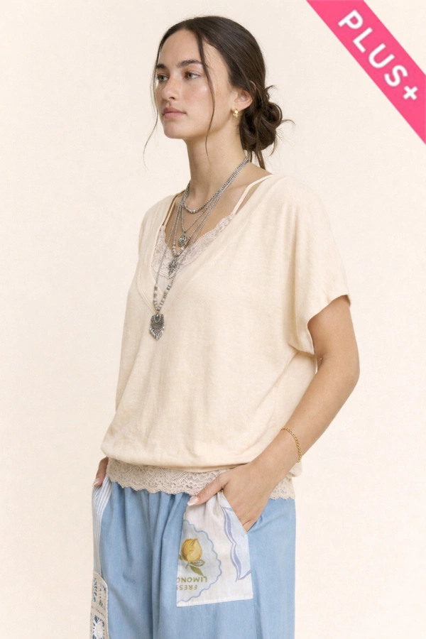 wholesale clothing plus boho style blouse bohemian loose fit top davi & dani