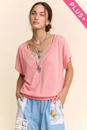 wholesale clothing plus boho style blouse bohemian loose fit top davi & dani