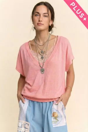 wholesale clothing plus boho style blouse bohemian loose fit top davi & dani
