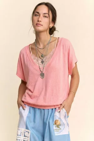 wholesale clothing boho style blouse bohemian loose fit top davi & dani