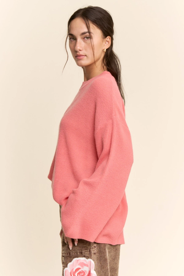 wholesale clothing dropped shoulders voluminous sleeves sweater davi & dani