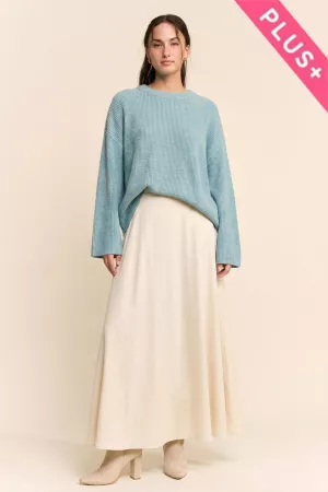 wholesale clothing plus dropped shoulders voluminous sleeves sweater davi & dani