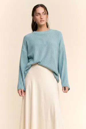 wholesale clothing dropped shoulders voluminous sleeves sweater davi & dani