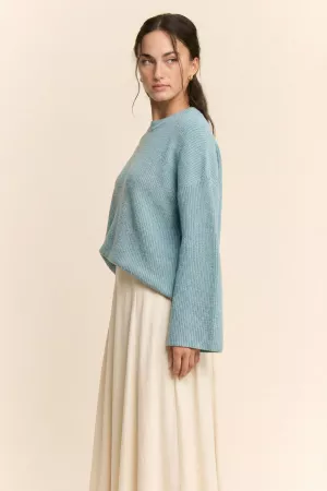 wholesale clothing dropped shoulders voluminous sleeves sweater davi & dani