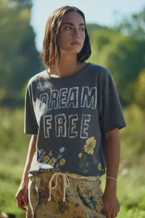 wholesale clothing dream free floral graphic mineral wash top davi & dani