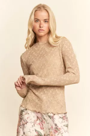 wholesale clothing mesh layering top davi & dani