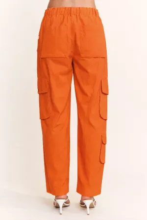 wholesale clothing solid twill denim cargo pants davi & dani