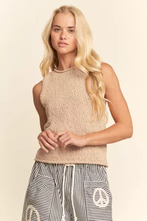 wholesale clothing sleeveless knit tank top davi & dani