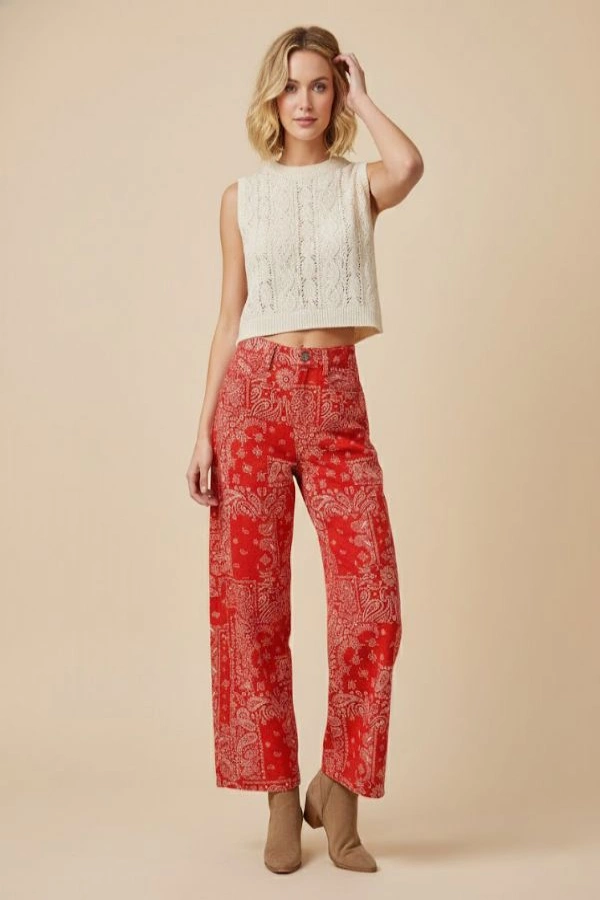 wholesale clothing bandana print pants davi & dani