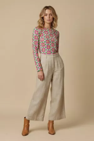 wholesale clothing vintage inspired, long-sleeve mesh top davi & dani