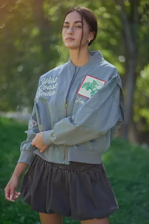 wholesale clothing west coast rodeo embroidered bomber jacket davi & dani